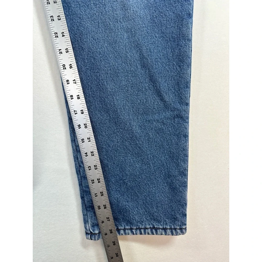 LL Bean Green Fleece Lined Jeans Mens 33x29 Blue‎ Classic Fit Denim Gorpcore